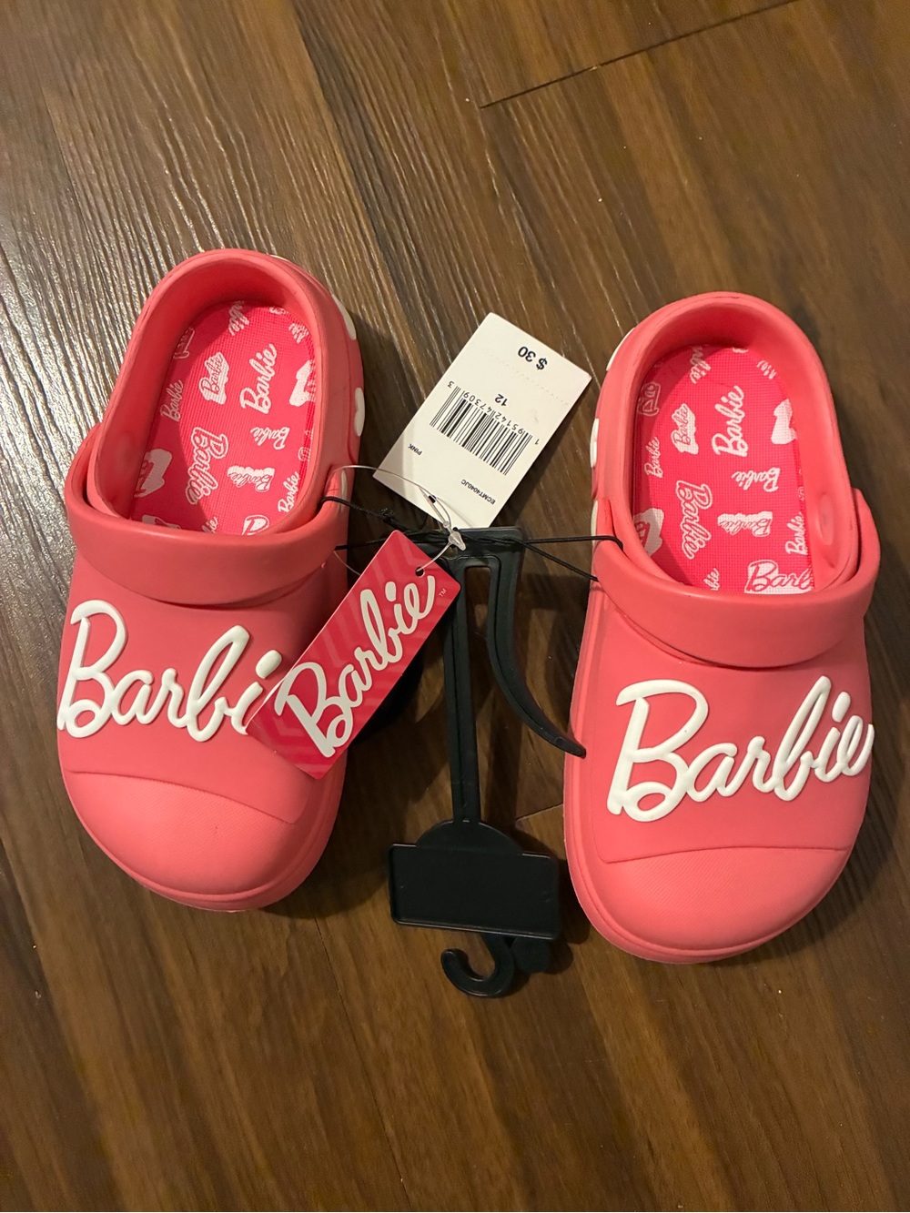 Barbie Coral Pink Slip-On Clog Shoes for Kids